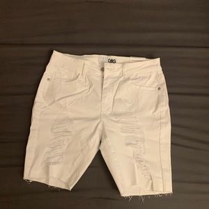 G by Guess Natasha Mid-rise Bermuda shorts